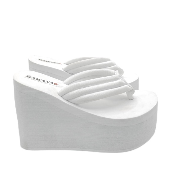 Frankie's Bikinis Shoes - Kawana Platform Wedge Flip Flop Sandal Y2K